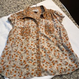 Floral Button Up Blouse